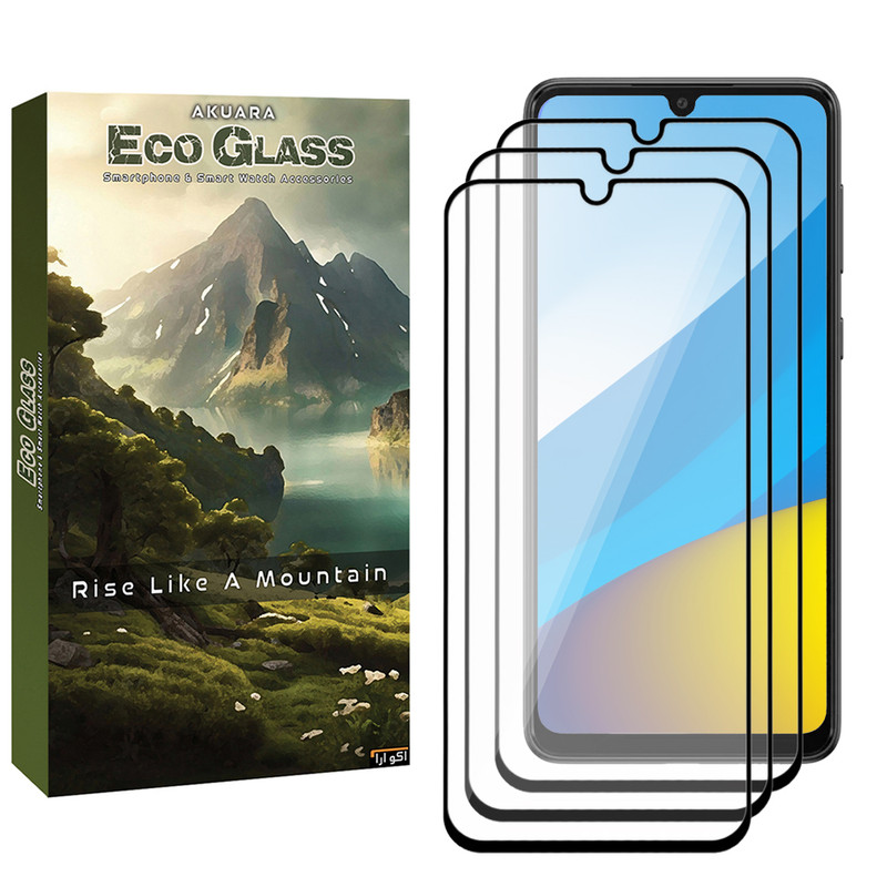 محافظ صفحه نمایش آکوآرا مدل ECO efl3 مناسب برای گوشی موبایل شیائومی Redmi 9 Activ / Redmi 9i Sport مجموعه سه عددی