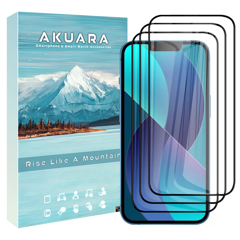 محافظ صفحه نمایش آکوآرا مدل Full AKU مناسب برای گوشی موبایل اپل iPhone 11 Pro Max مجموعه سه عددی