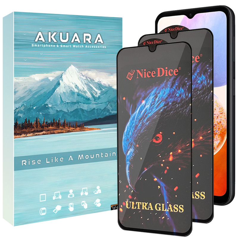 محافظ صفحه نمایش آکوآرا مدل Full Nice مناسب برای گوشی موبایل سامسونگ Galaxy A23 / A12s / M02s / M12 مجموعه دو عددی