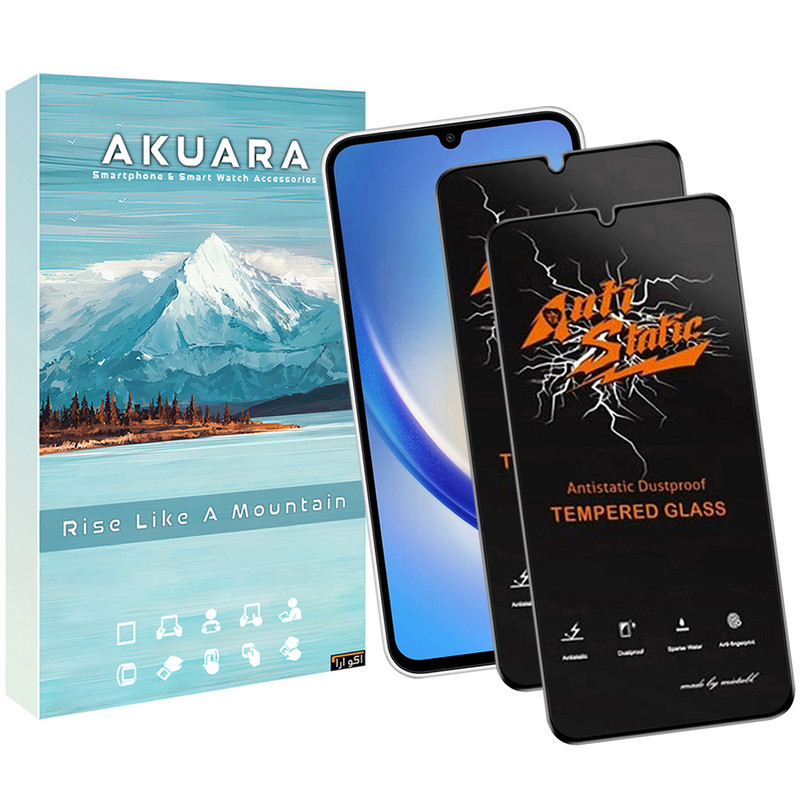 محافظ صفحه نمایش آنتی استاتیک آکوآرا مدل Antistatic AKU as2 مناسب برای گوشی موبایل سامسونگ Galaxy A13 5G / A04 Core / A32 5G مجموعه دو عددی