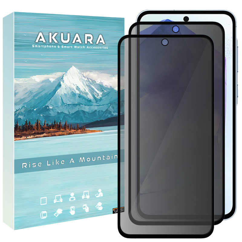 محافظ صفحه نمایش حریم شخصی آکوآرا مدل PRV AKU مناسب برای گوشی موبایل شیائومی Redmi Note 10 4G / Note 10S / Note 11 4G / Note 11s / Poco M4 Pro 4G / Poco M5s مجموعه دو عددی