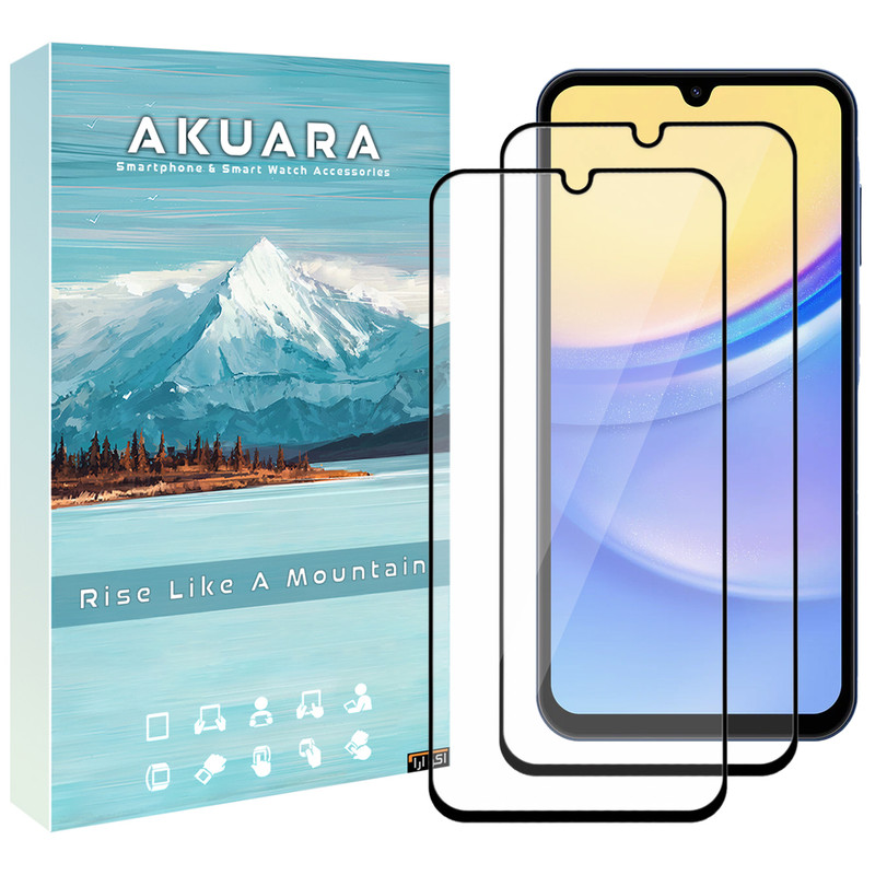محافظ صفحه نمایش آکوآرا مدل Full AKU fl2 مناسب برای گوشی موبایل سامسونگ Galaxy A02S / A04s / F12 مجموعه دو عددی