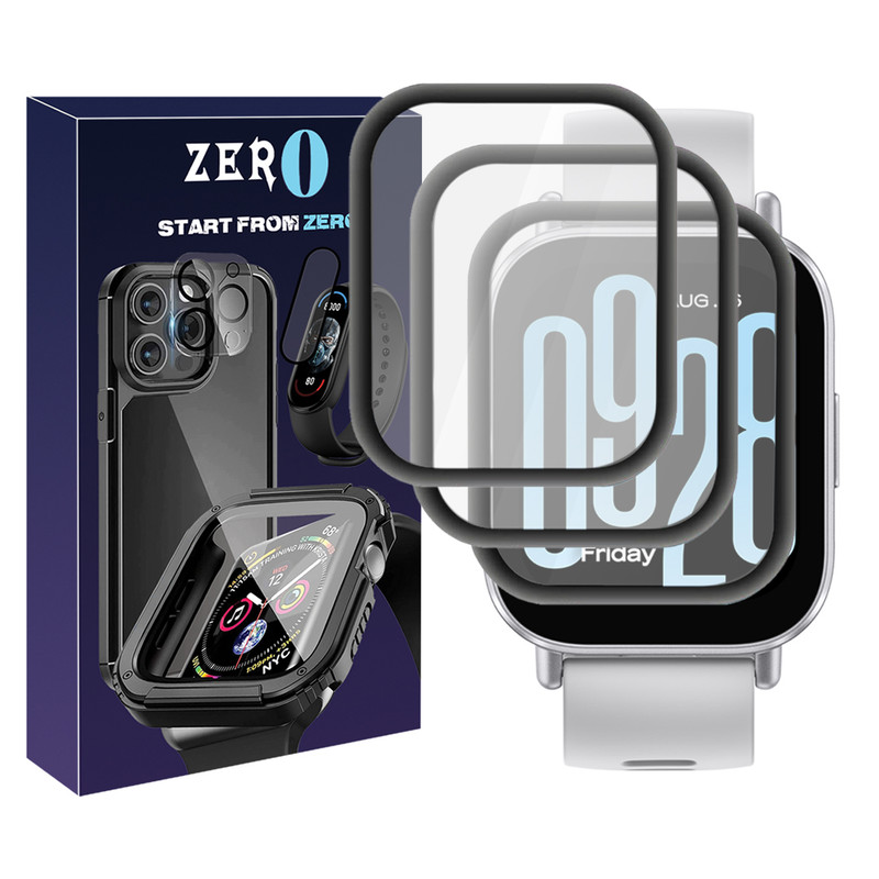 محافظ صفحه نمایش زیرو مدل Pmma-ZR مناسب برای ساعت هوشمند شیائومی Redmi Watch 5 Active بسته سه عددی