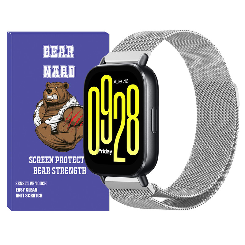 بند برنارد مدل Milanese BR TW مناسب برای ساعت هوشمند شیائومی Redmi Watch 5 Active / Redmi Watch 5 Lite