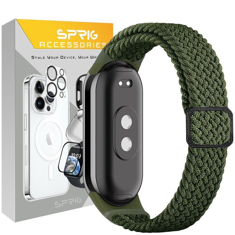 بند اسپریگ مدل Braided Solo مناسب برای ساعت هوشمند شیائومی Mi band 9