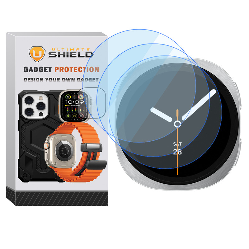 محافظ صفحه نمایش آلتیمیت شیلد مدل SH-UL مناسب برای ساعت هوشمند سامسونگ Galaxy Watch 8 44mm بسته سه عددی