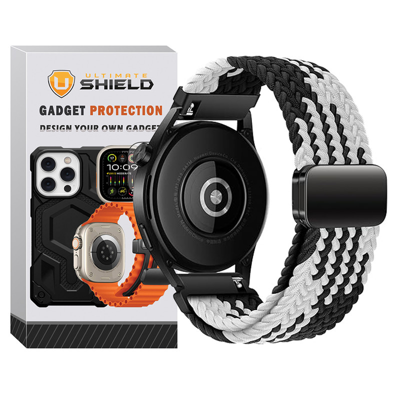 بند آلتیمیت شیلد مدل Braided Magsolo Mix TW مناسب برای ساعت هوشمند گلوریمی Glorimi M1 Pro / M2 / M2 Pro / M2 Max / GS1 Pro / GS2 / GR1 22mm