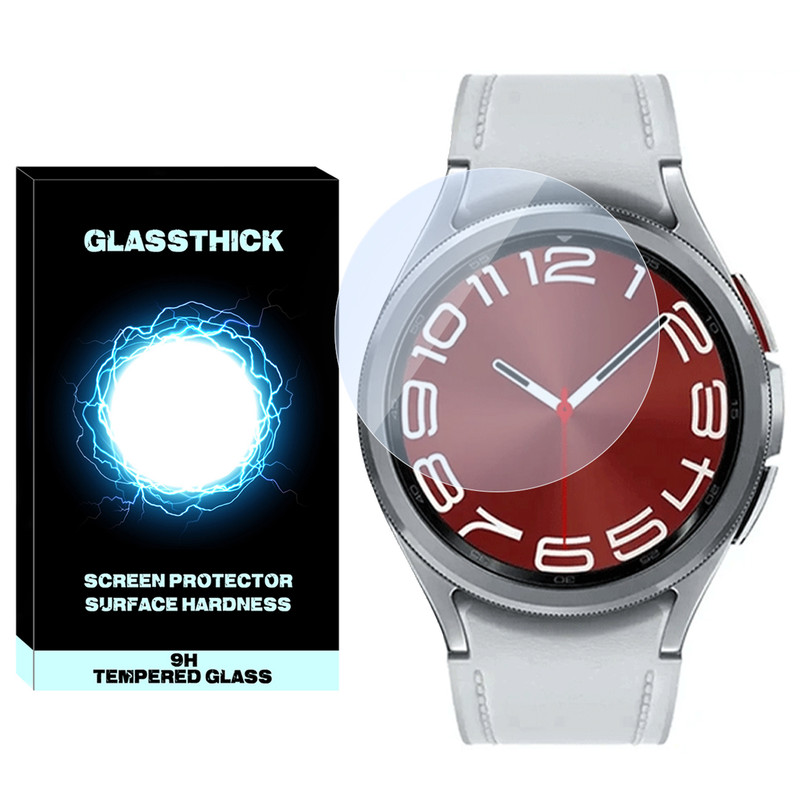 محافظ صفحه نمایش شیشه‌ای گلستیک مدل SH-GL مناسب برای ساعت هوشمند سامسونگ Galaxy watch 6 Classic 43mm