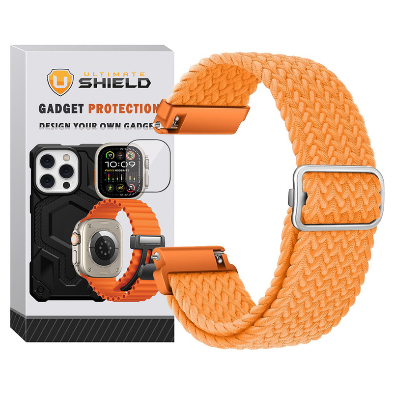 بند آلتیمیت شیلد مدل Braided LP TW مناسب برای ساعت هوشمند گلوریمی Glorimi M1 Pro / M2 / M2 Pro / M2 Max / GS1 Pro / GS2 / GR1 22mm