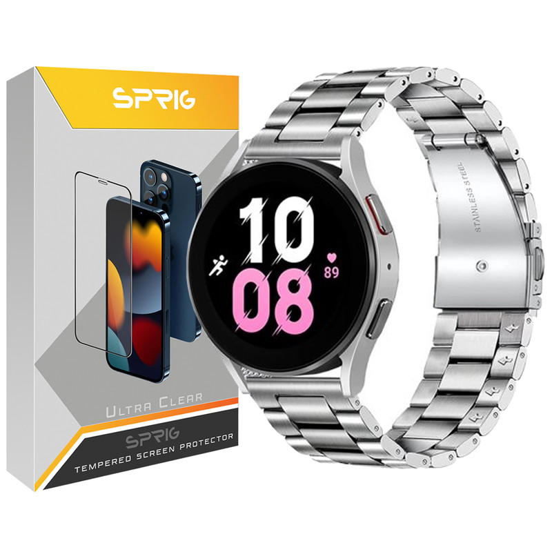 بند اسپریگ مدل 3Bid-20SP مناسب برای ساعت هوشمند سامسونگ Galaxy Watch 6 40mm / Watch 6 44mm / Watch 6 Classic 43mm / Watch 6 classic 47mm