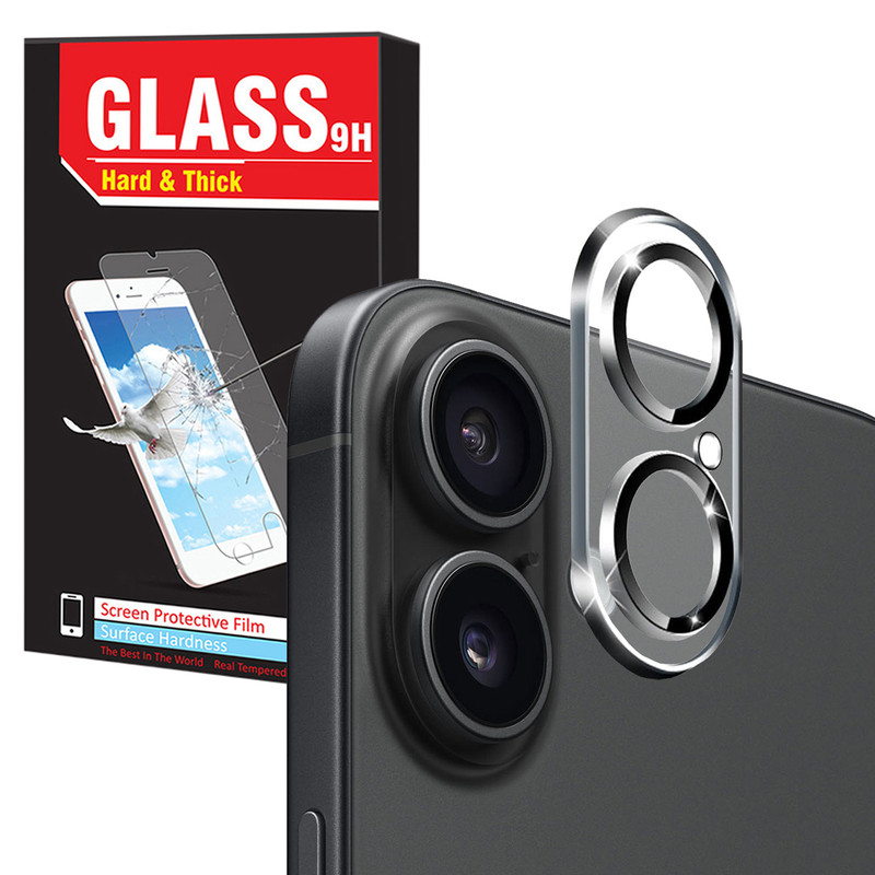 محافظ لنز دوربین هارد اند تیک مدل Glass 3D HT مناسب برای گوشی موبایل اپل iPhone 16 / 16 Plus
