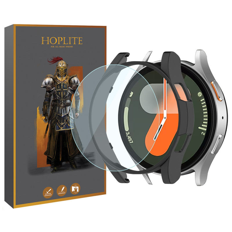 کاور هاپلایت مدل PC Bumper HL مناسب برای ساعت هوشمند سامسونگ Galaxy Watch 7 40mm به همراه محافظ صفحه نمایش