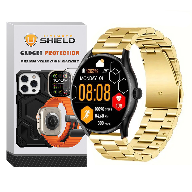 بند آلتیمیت شیلد مدل 3Row TW مناسب برای ساعت هوشمند گلوریمی M1 Pro / M2 Pro / Gs1 Pro / Gr1 / Calling Watch M2 / M2 Max