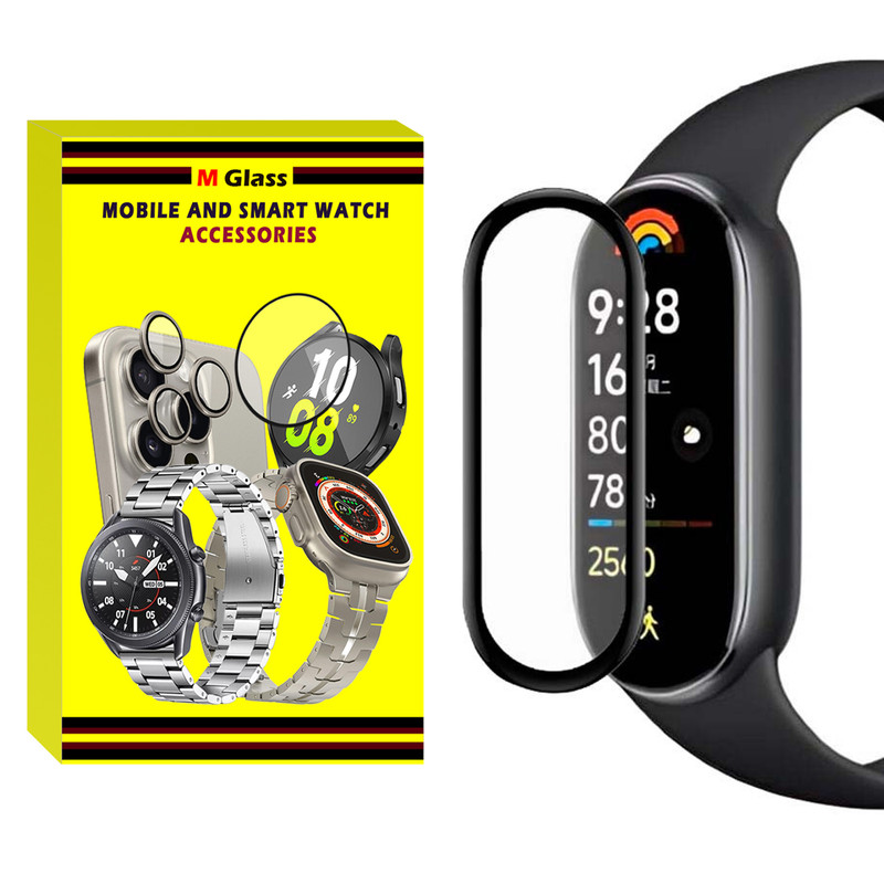 محافظ صفحه نمایش نانو ام‌گلس مدل Pmma-MG مناسب برای ساعت هوشمند شیائومی Mi band 9