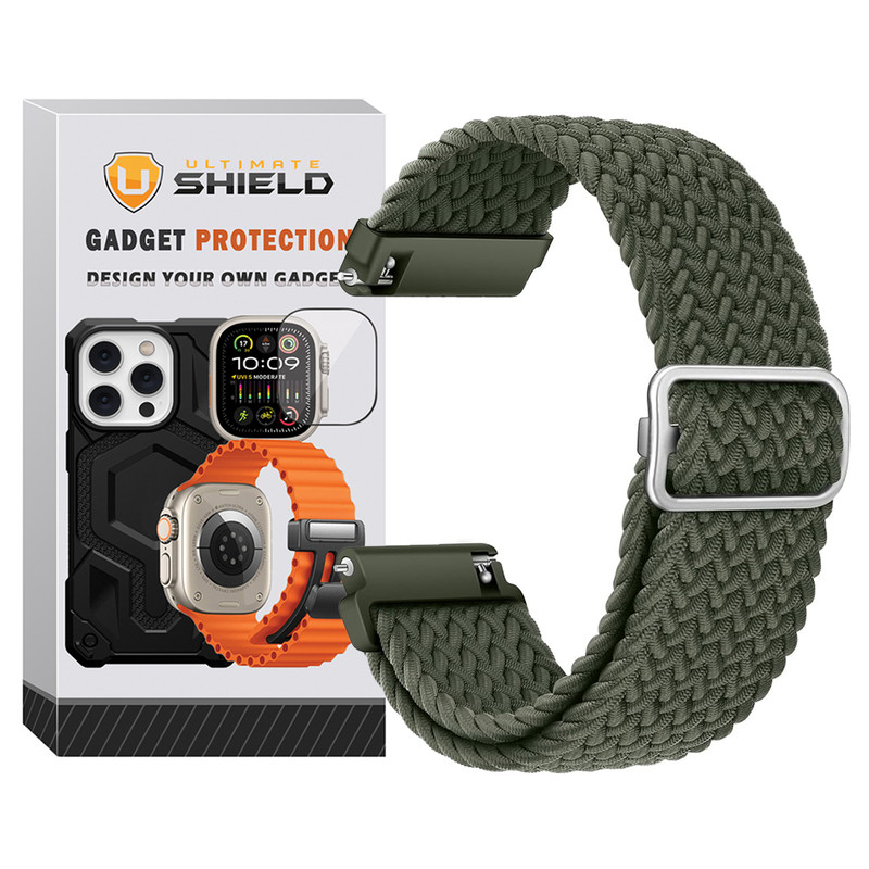 بند آلتیمیت شیلد مدل Braided LP TW مناسب برای ساعت هوشمند گلوریمی M2 / M2 Pro / M2 Max 22mm