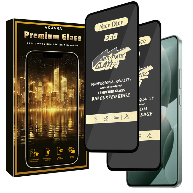 محافظ صفحه نمایش آکوآرا مدل Premium Antis2 Nice مناسب برای گوشی موبایل شیائومی Redmi Note 14s بسته دو عددی