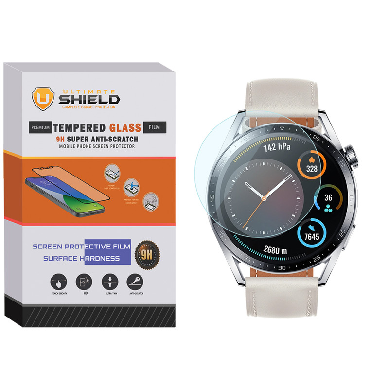 محافظ صفحه نمایش شیشه ای آلتیمیت شیلد مدل SH-UL مناسب برای ساعت هوشمند هوآوی GT3 46mm
