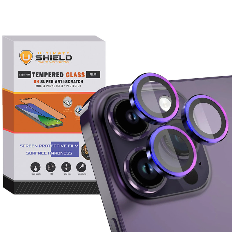 محافظ لنز دوربین آلتیمیت شیلد مدل Ring-Metal-UL مناسب برای گوشی موبایل اپل Iphone 15 pro