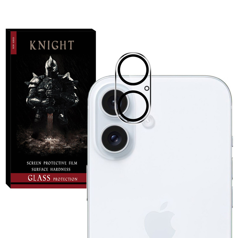 محافظ لنز دوربین نایت مدل Glass 3D KT مناسب برای گوشی موبایل اپل iPhone 16 / 16 Plus