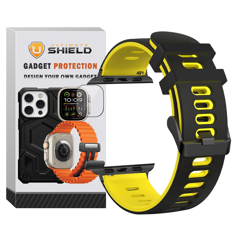 بند آلتیمیت شیلد مدل Hike AP BK مناسب برای اپل واچ 44 میلی متری سری SE