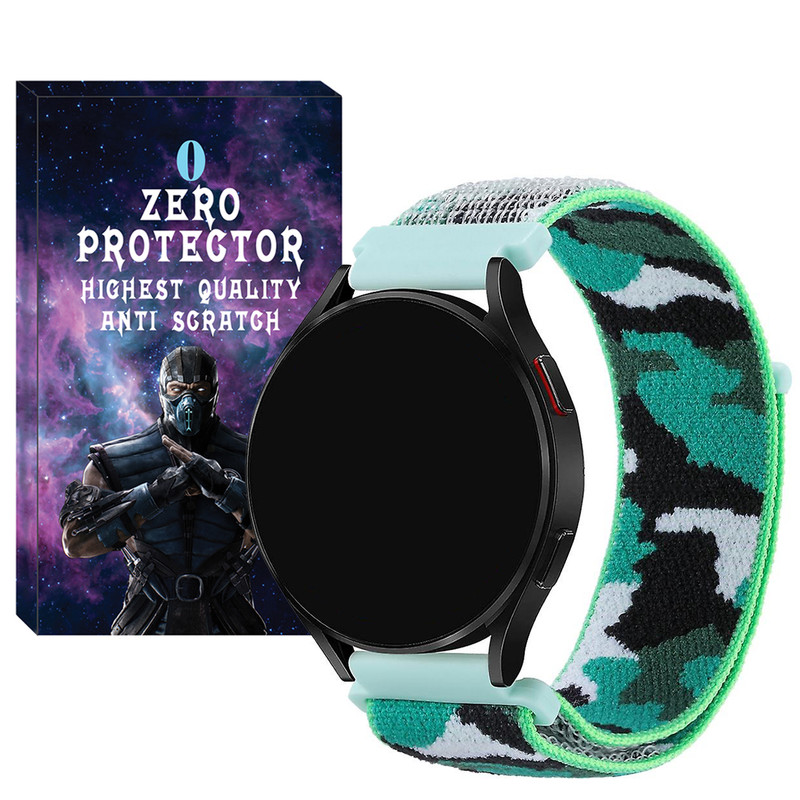 بند زیرو مدل Nylon-Army-ZR-TW مناسب برای ساعت هوشمند سامسونگ Galaxy Gear S3 Frontier SM-R760