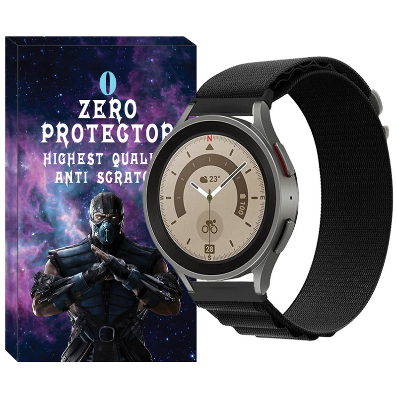 بند زیرو مدل Alpine-ZR مناسب برای ساعت هوشمند سامسونگ Galaxy Watch 4/5/6 سایز 40/43/44/46/47 میلی متری