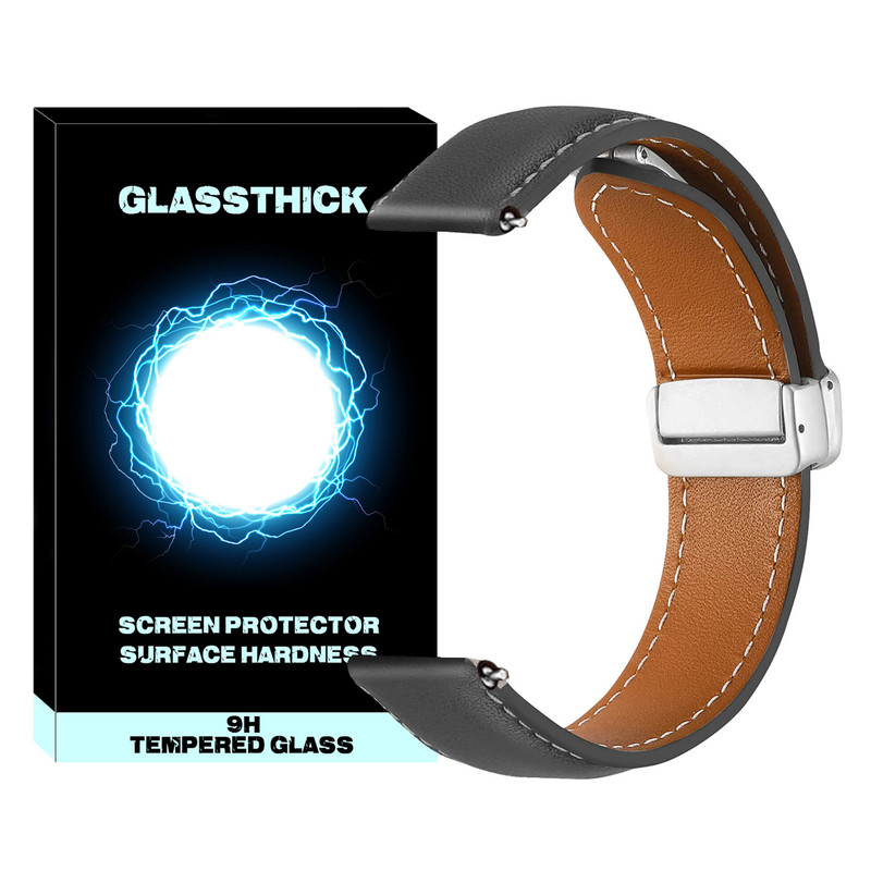 بند گلستیک مدل Mag Leather GL TW مناسب برای ساعت هوشمند ایمیکی SF1 / SF1E / SE1 / ST1 22mm