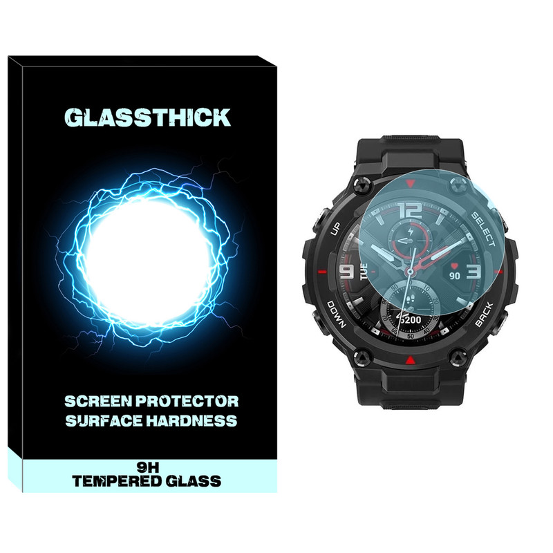 محافظ صفحه نمایش شیشه ای گلستیک مدل SH-GL مناسب برای ساعت هوشمند آمازفیت T-Rex