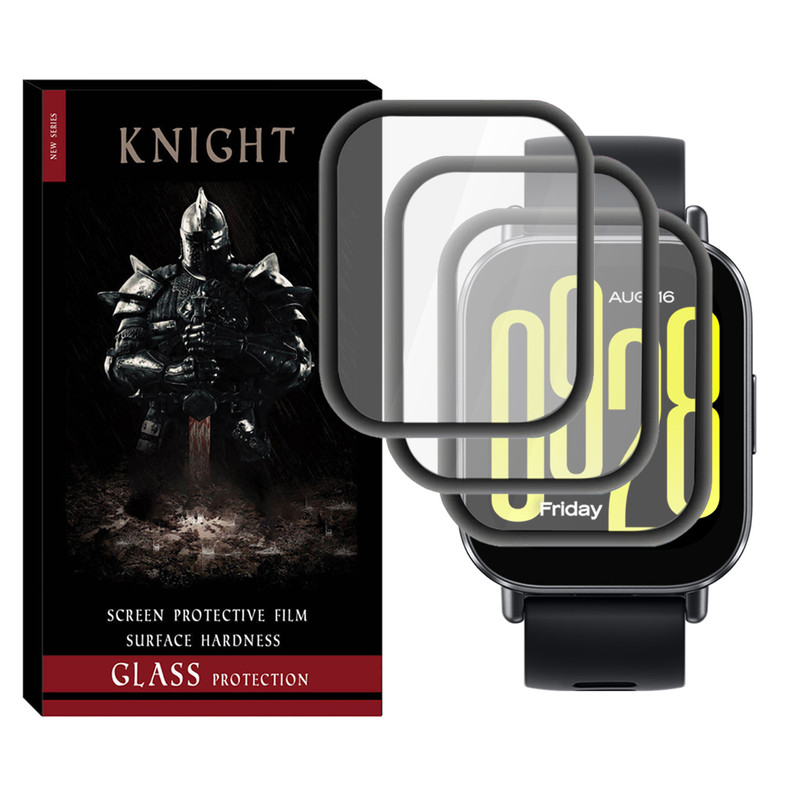 محافظ صفحه نمایش نایت مدل Pmma-KT مناسب برای ساعت هوشمند شیائومی Redmi Watch 5 Active بسته سه عددی