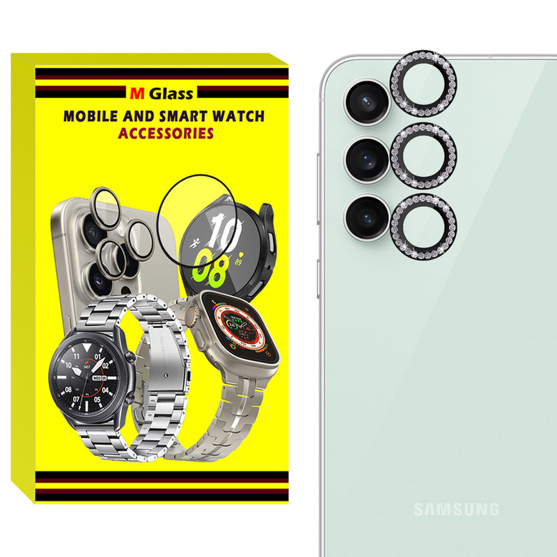 محافظ لنز دوربین فلزی ام‌گلس مدل RNG Diamond MG مناسب برای گوشی موبایل سامسونگ Galaxy A16