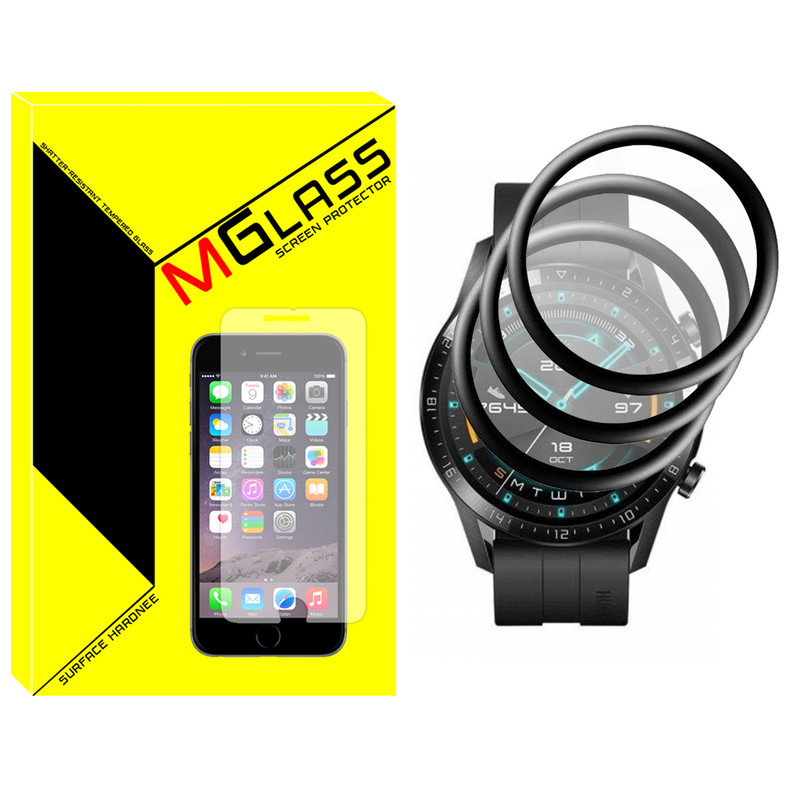 محافظ صفحه نمایش نانو ام گلس مدل NMG مناسب برای ساعت هوشمند هوآوی Watch GT2 46mm بسته سه عددی