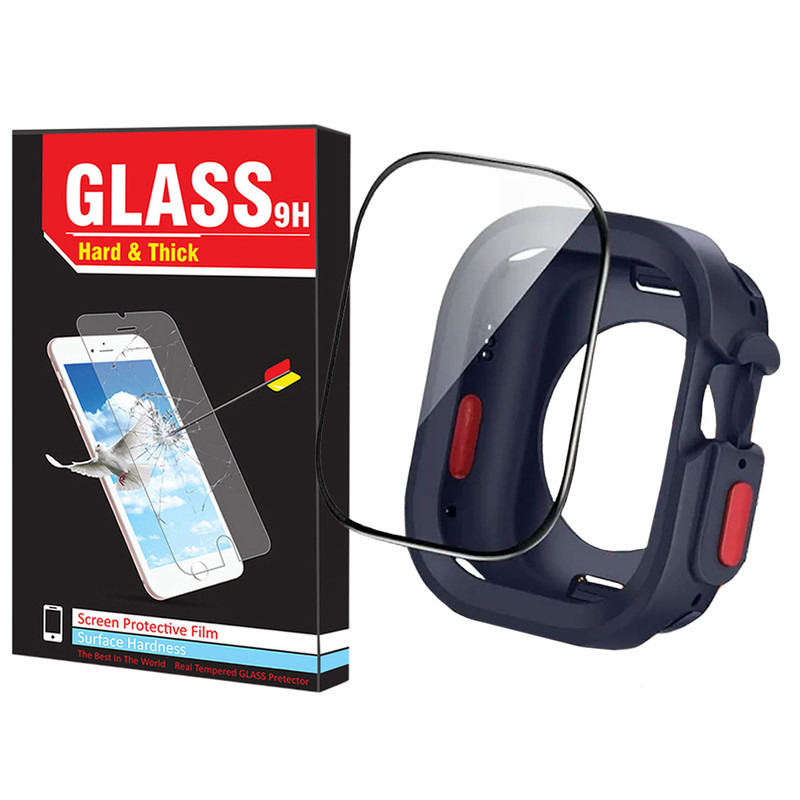 کاور هارد اند تیک مدل SIC Armor HT مناسب برای اپل واچ سری 7/8/9 سایز 45 میلی متری به همراه محافظ صفحه نمایش