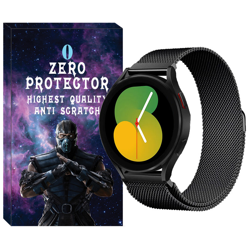 بند زیرو مدل Milanese مناسب برای ساعت هوشمند سامسونگ Galaxy Watch Active 1 / Active 2 40mm / Active 2 44mm / Watch 3 41mm / Galaxy Watch 4 40mm / watch 4 42mm / watch 4 44mm / watch 4 46mm