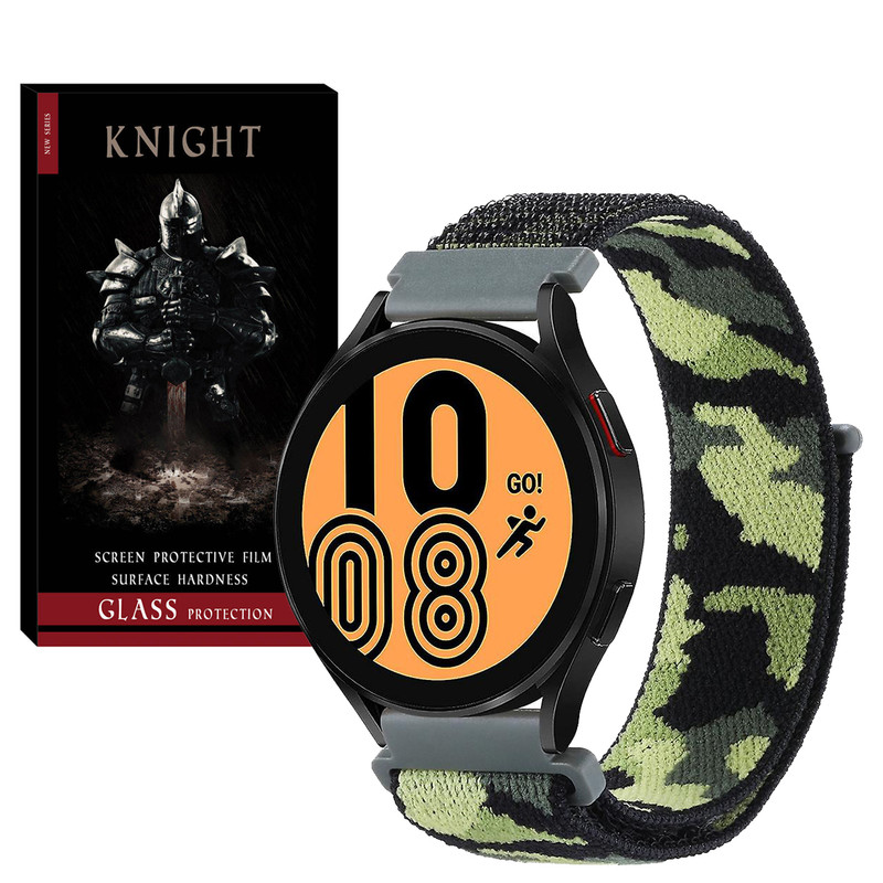 بند نایت مدل Nylon-Army-KT مناسب برای ساعت هوشمند سامسونگ Galaxy watch 3 41mm / Galaxy watch 42mm / Gear Sport / S2 Classic