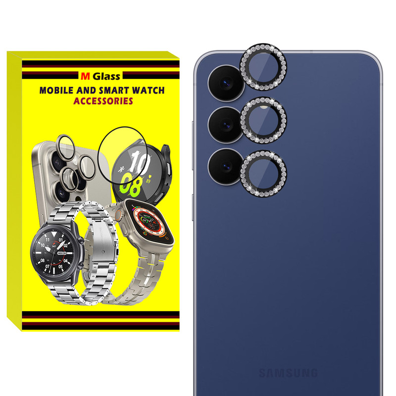 محافظ لنز دوربین فلزی ام‌گلس مدل RNG Diamond MG مناسب برای گوشی موبایل سامسونگ Galaxy A54