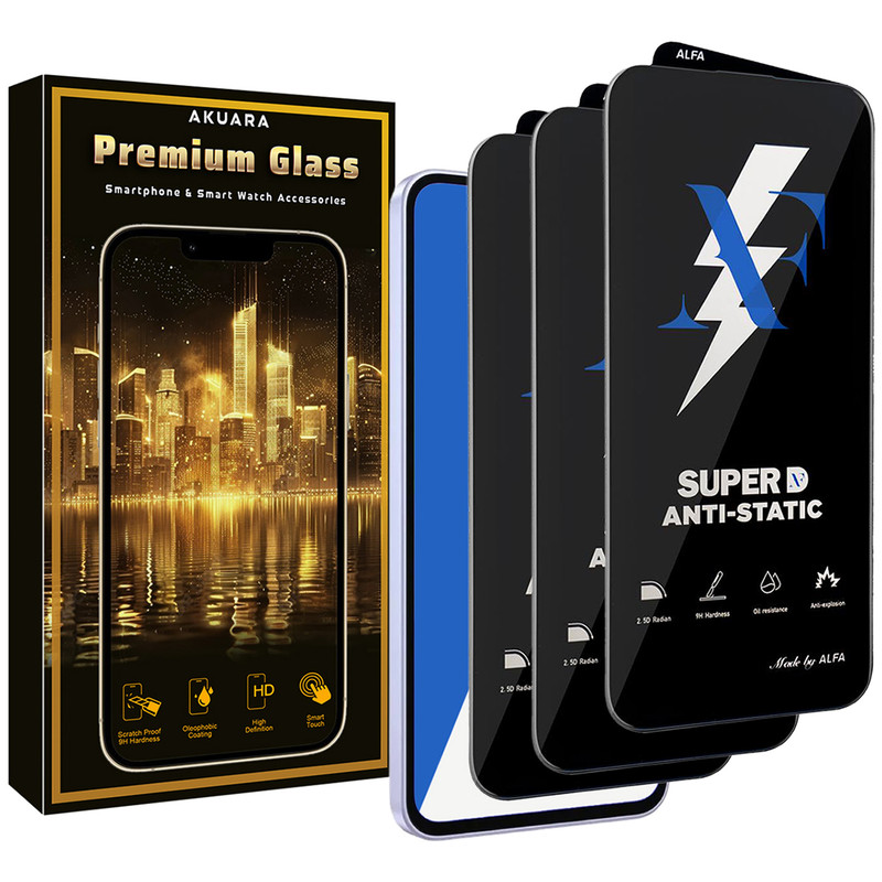 محافظ صفحه نمایش آکوآرا مدل Premium SuperD ASD3 مناسب برای گوشی موبایل شیائومی Redmi Note 9S/9 Pro/Redmi Note 10 Pro/Redmi Note 10 Pro Max/Redmi Note 11 Pro/Mi 11T/Mi 11T Pro/Mi 10T Lite/Poco X3/Poco X3 Pro/Poco X3 NFC مجموعه سه عددی