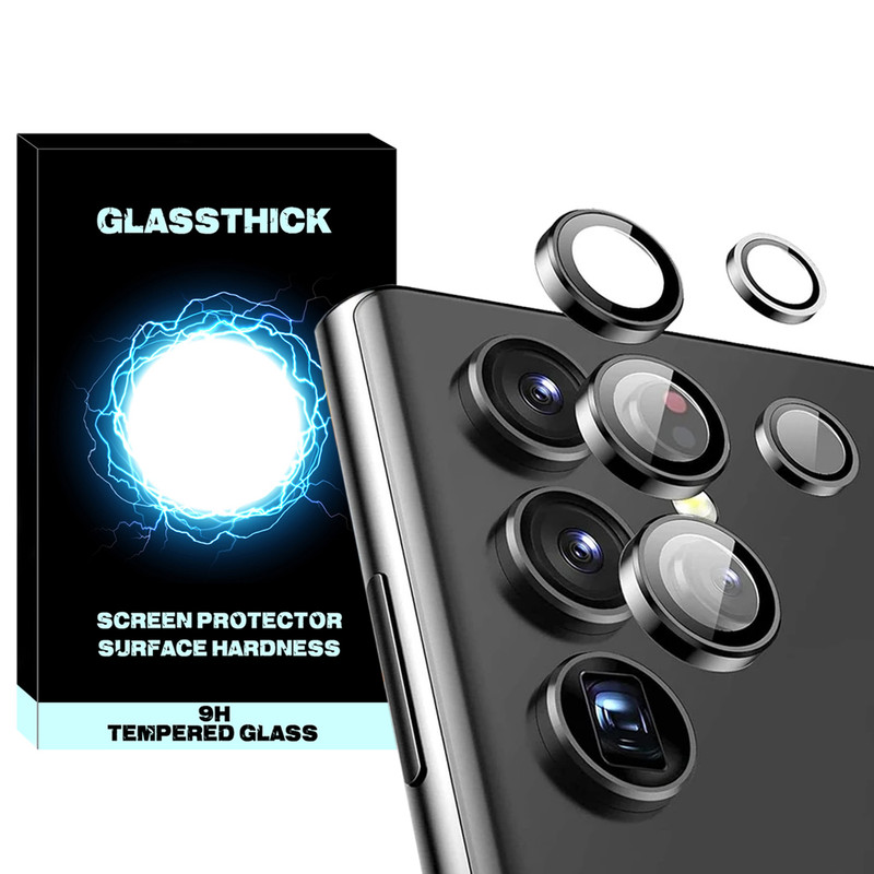 محافظ لنز دوربین گلستیک مدل Ring-Metal-GL مناسب برای گوشی موبایل سامسونگ Galaxy S24 Ultra