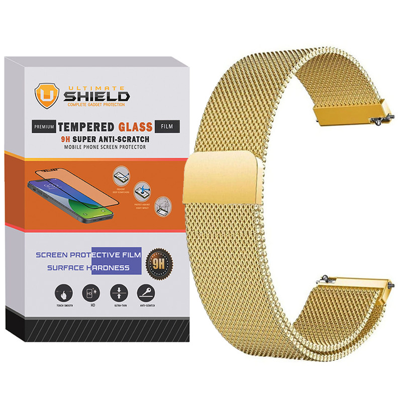 بند آلتیمیت شیلد مدل Milanese-UL-TW مناسب برای ساعت هوشمند هایلو Watch 2 Pro / LS02 Pro