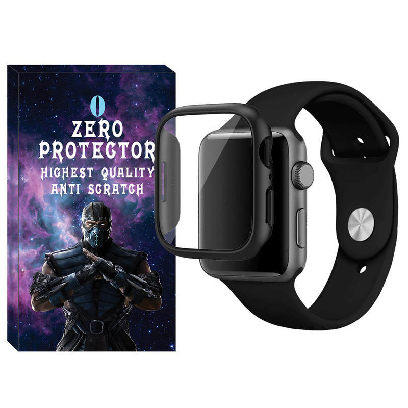 بند زیرو مدل Soft-Guard-ZR مناسب برای اپل واچ سری 1/2/3 سایز 38 میلی متری به همراه کاور