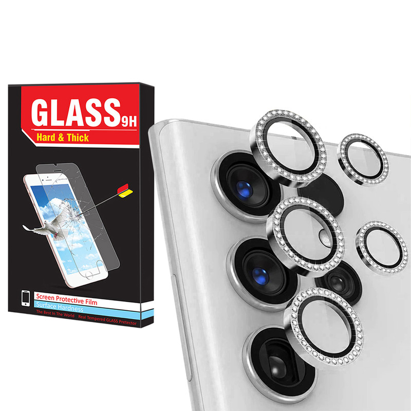 محافظ لنز دوربین هارد اند تیک مدل Diamond-Ring-HT مناسب برای گوشی موبایل سامسونگ Galaxy S24 Ultra