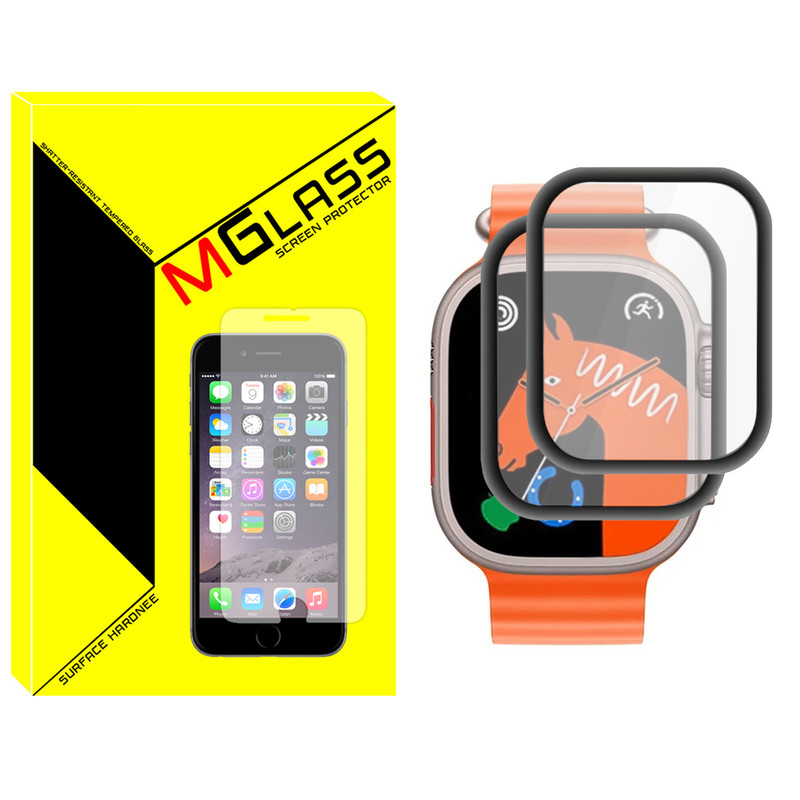 محافظ صفحه نمایش نانو ام‌گلس مدل Pmma-MG مناسب برای ساعت هوشمند ویرفیت X8 Ultra بسته دو عددی