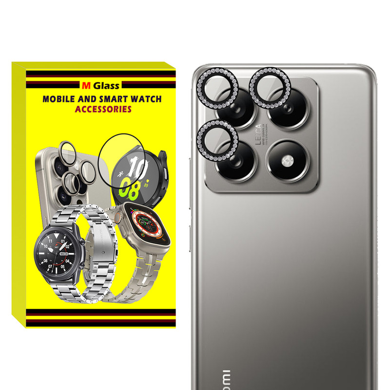 محافظ لنز دوربین ام‌گلس مدل Ring Diamond MG مناسب برای گوشی موبایل شیائومی Mi 14T Pro