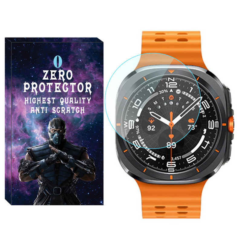 محافظ صفحه نمایش شیشه‌ای زیرو مدل Glass-ZR مناسب برای ساعت هوشمند سامسونگ Galaxy Watch 7 Ultra 47mm