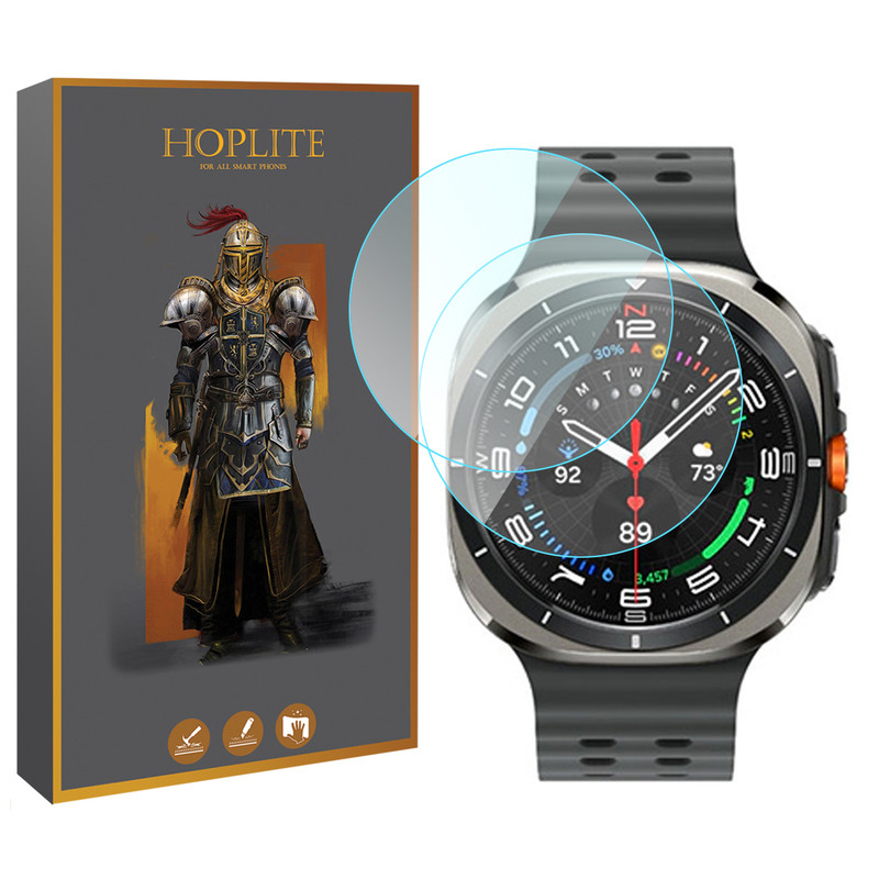محافظ صفحه نمایش شیشه‌ای هاپلایت مدل Glass-HL مناسب برای ساعت هوشمند سامسونگ Galaxy Watch 7 Ultra 47mm بسته دو عددی
