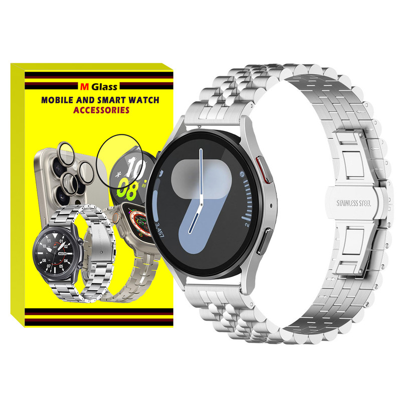 بند ام‌گلس مدل RLX MG مناسب برای ساعت هوشمند سامسونگ Galaxy Watch 7 44mm