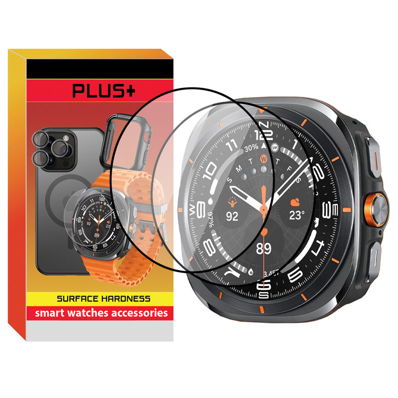 محافظ صفحه نمایش پلاس مدل Pmma-PL مناسب برای ساعت هوشمند سامسونگ Galaxy Watch 7 Ultra 47mm بسته دو عددی