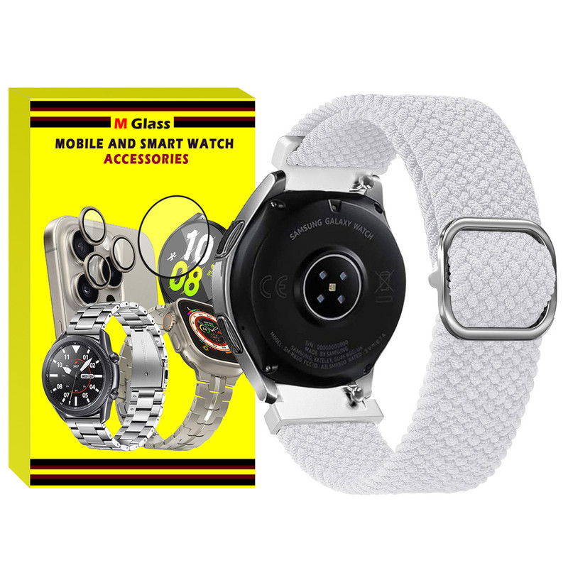 بند ام‌گلس مدل Braided MG مناسب برای ساعت هوشمند سامسونگ Galaxy Watch 7 44mm / Galaxy Watch 7 40mm / Galaxy Watch FE