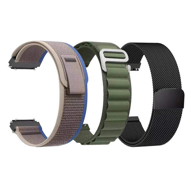 بند آلتیمیت شیلد مدل Economic Pack مناسب برای ساعت هوشمند آمیزفیت Bip / Bip S / Bip S Lite / Bip U / Bip U Pro 20mm مجموعه سه عددی