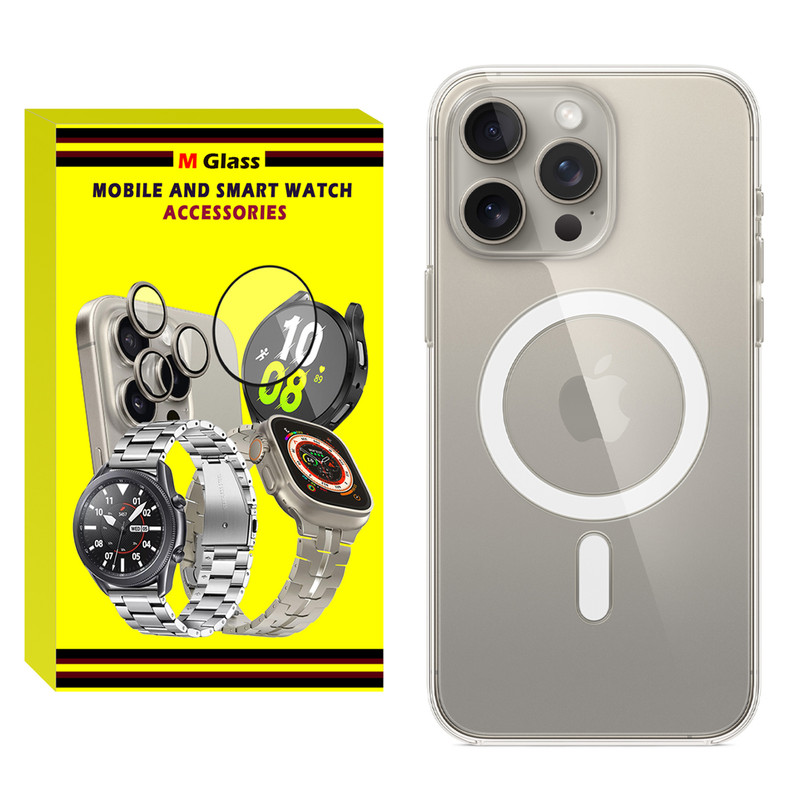 کاور ام‌گلس مدل Clear Magsafe MG مناسب برای گوشی موبایل اپل iPhone 16 Pro Max