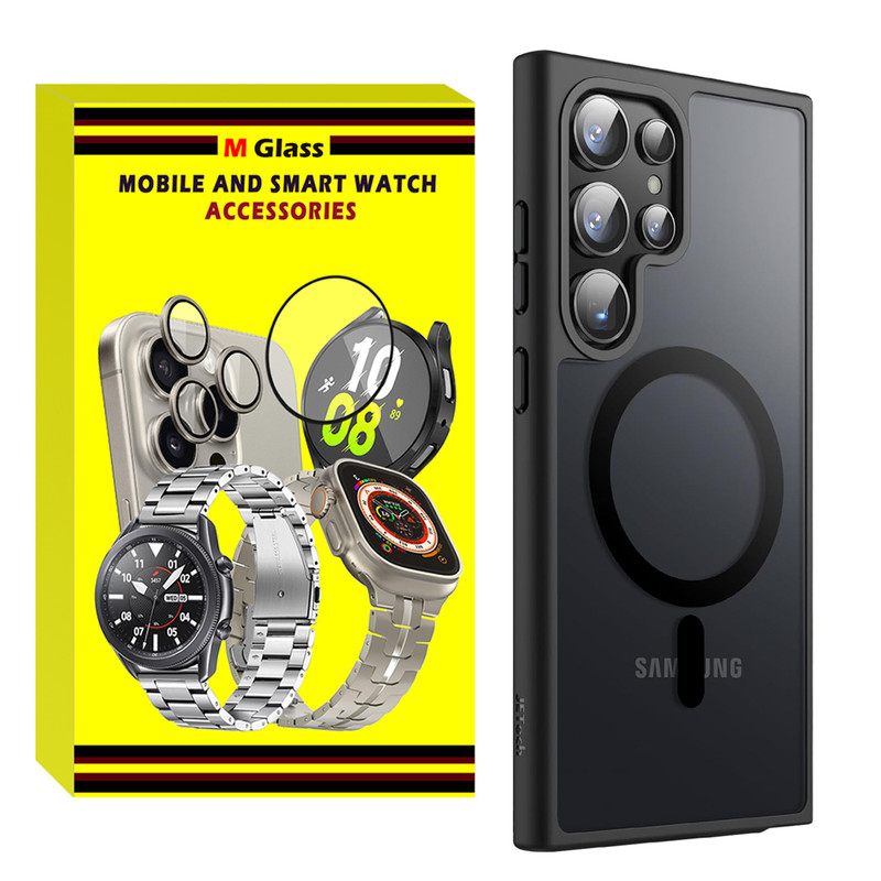 کاور ام‌گلس مدل Magsafe Border MG مناسب برای گوشی موبایل سامسونگ Galaxy S24 Ultra